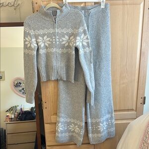 Cozy Gray Sweater Set
